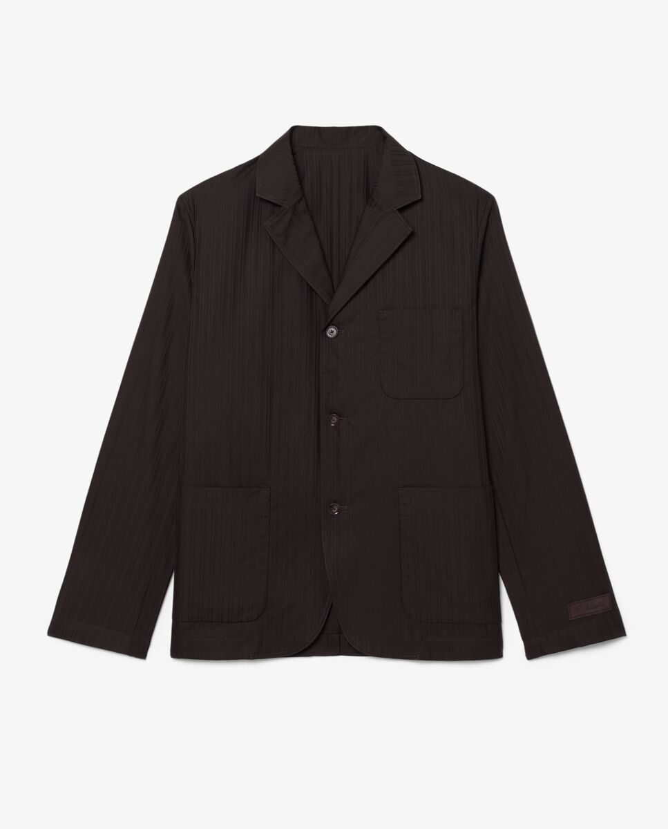 Blazer de hombre de jacquard de algodón - Lacoste - Marrón Marrón-5