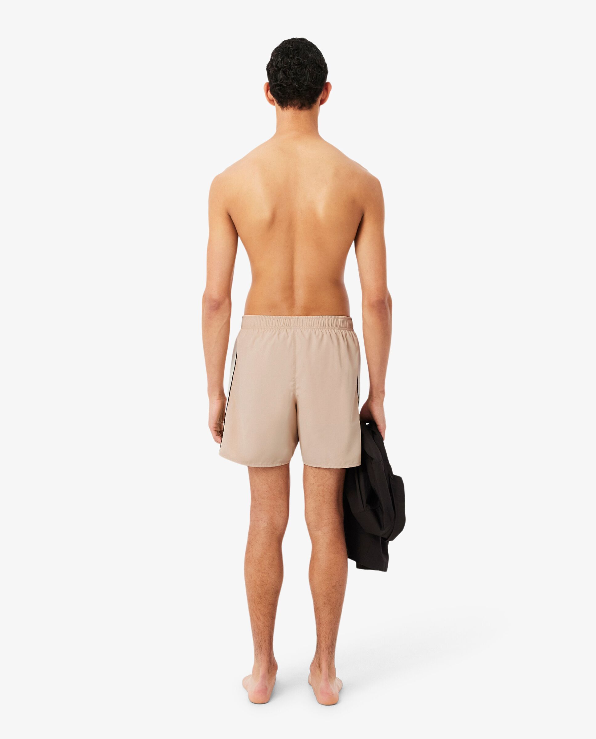 Bañadores boxer de hombre de poliéster - Lacoste - Beige Beige-2