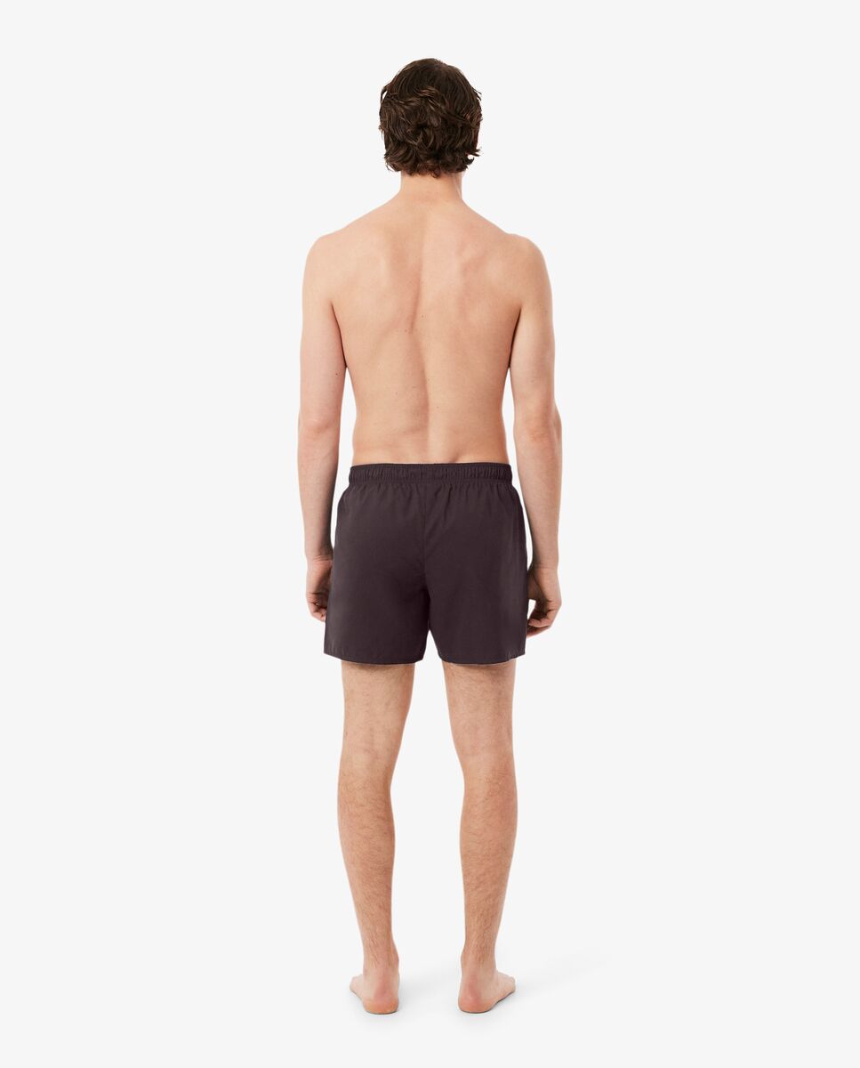Bañadores Boxer de hombre de poliéster - Lacoste - Marrón Marrón-2