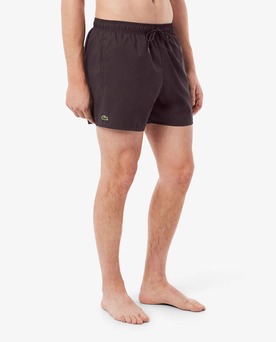 Bañadores Boxer de hombre de poliéster - Lacoste - Marrón Marrón-3