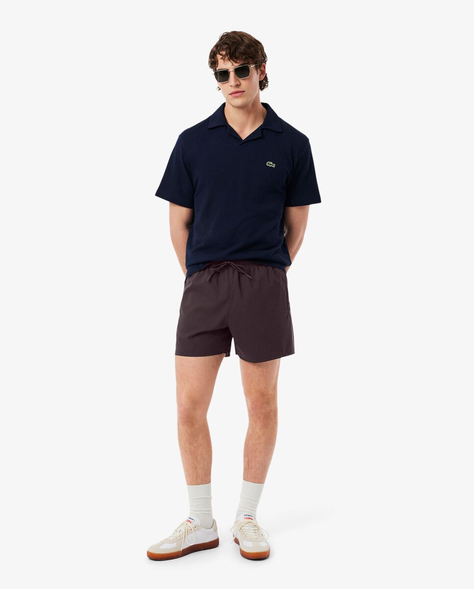 Bañadores Boxer de hombre de poliéster - Lacoste - Marrón Marrón-4