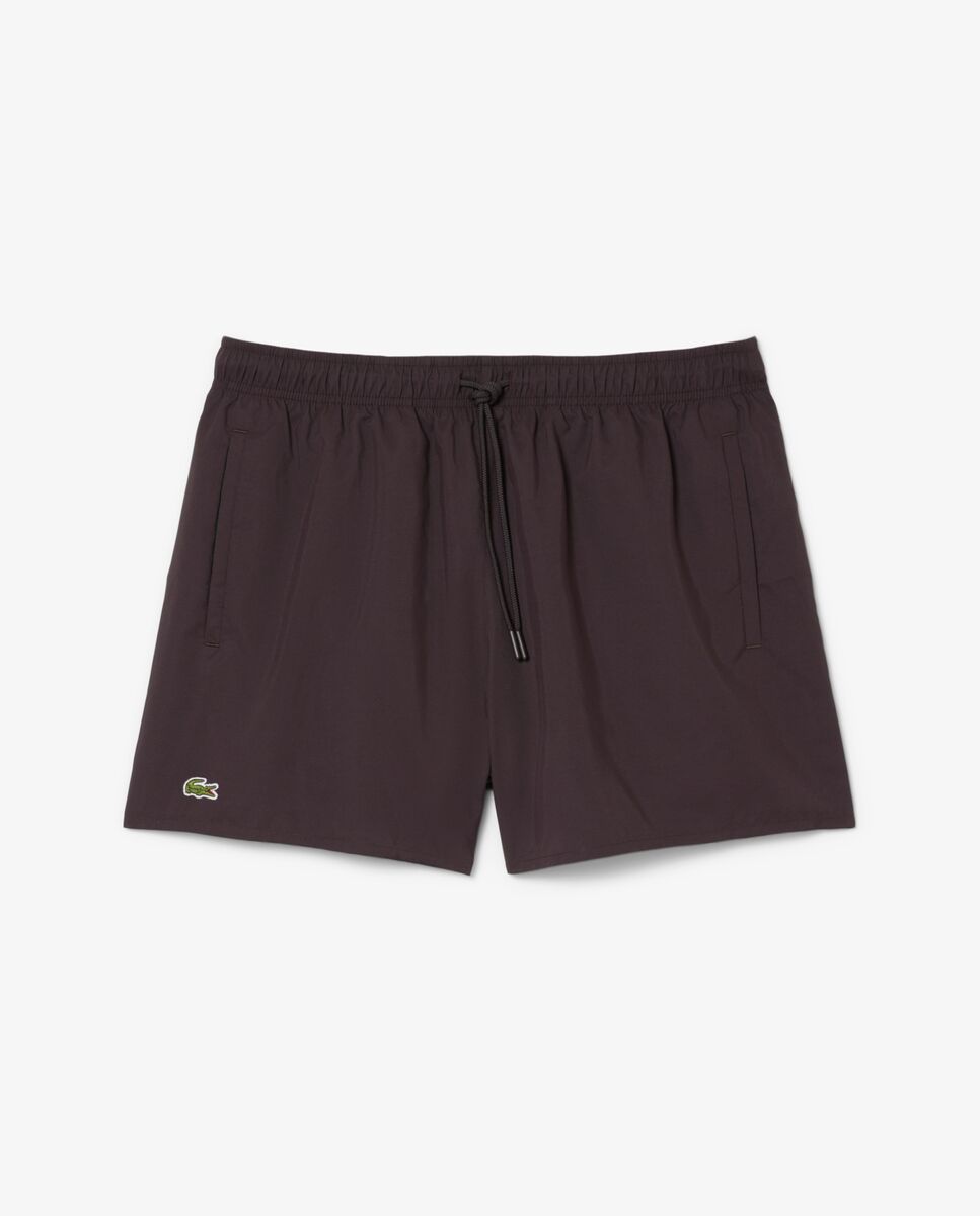Bañadores Boxer de hombre de poliéster - Lacoste - Marrón Marrón-5