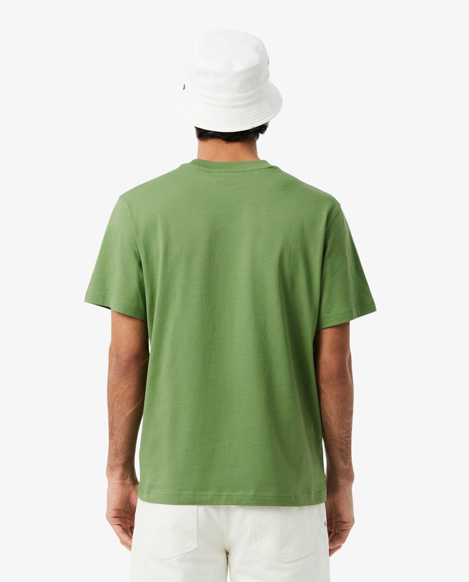 Camiseta de hombre de algodón de manga corta - Lacoste - Verde Verde-2