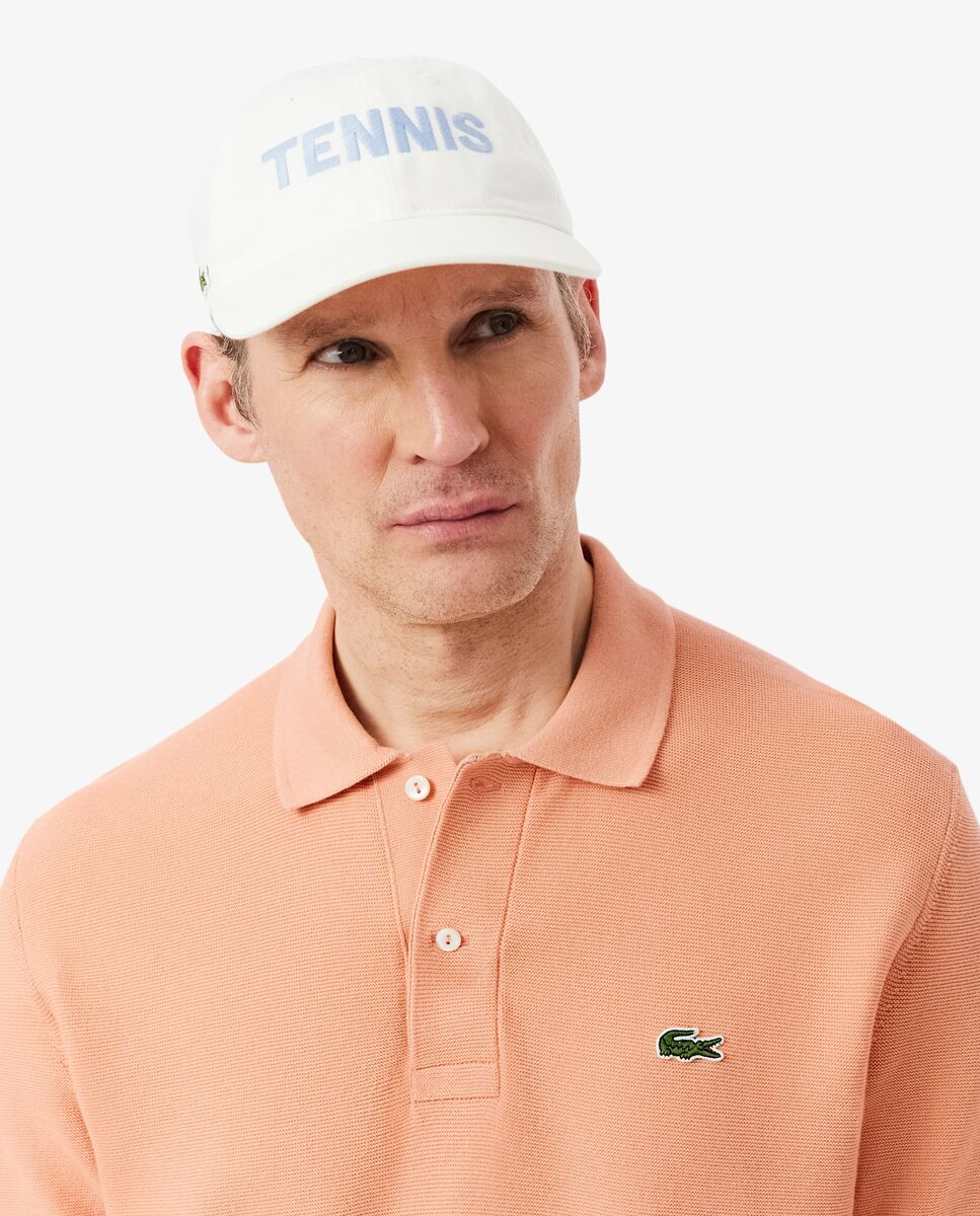 Camiseta de hombre de Manga corta - Lacoste - Naranja claro Naranja claro-3