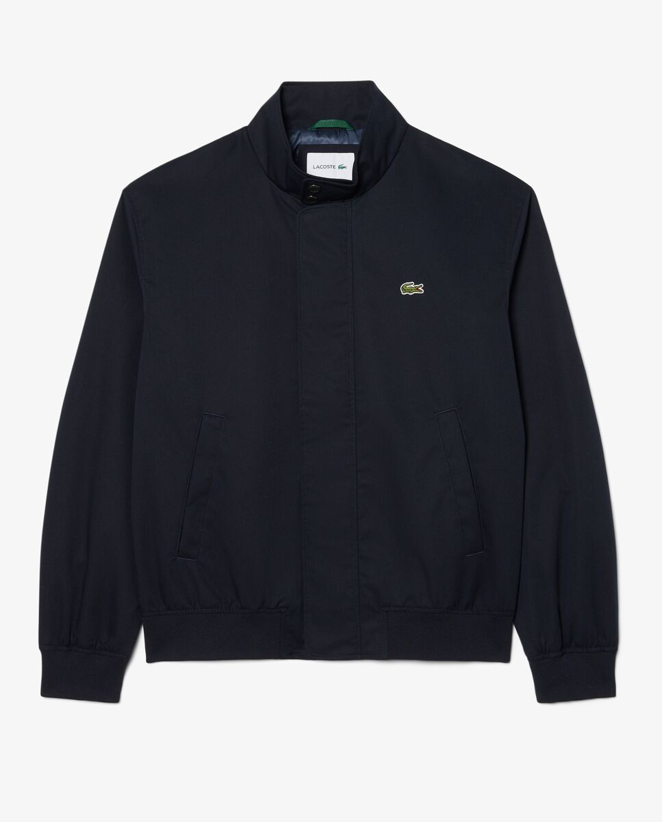 Chaqueta de hombre harrington de sarga hidrófuga en azul - Lacoste - Azul marino Azul marino-5