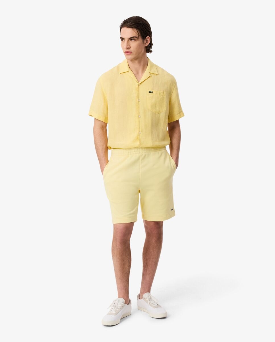 Bermudas de hombre en felpa - Lacoste - Amarillo Amarillo-1