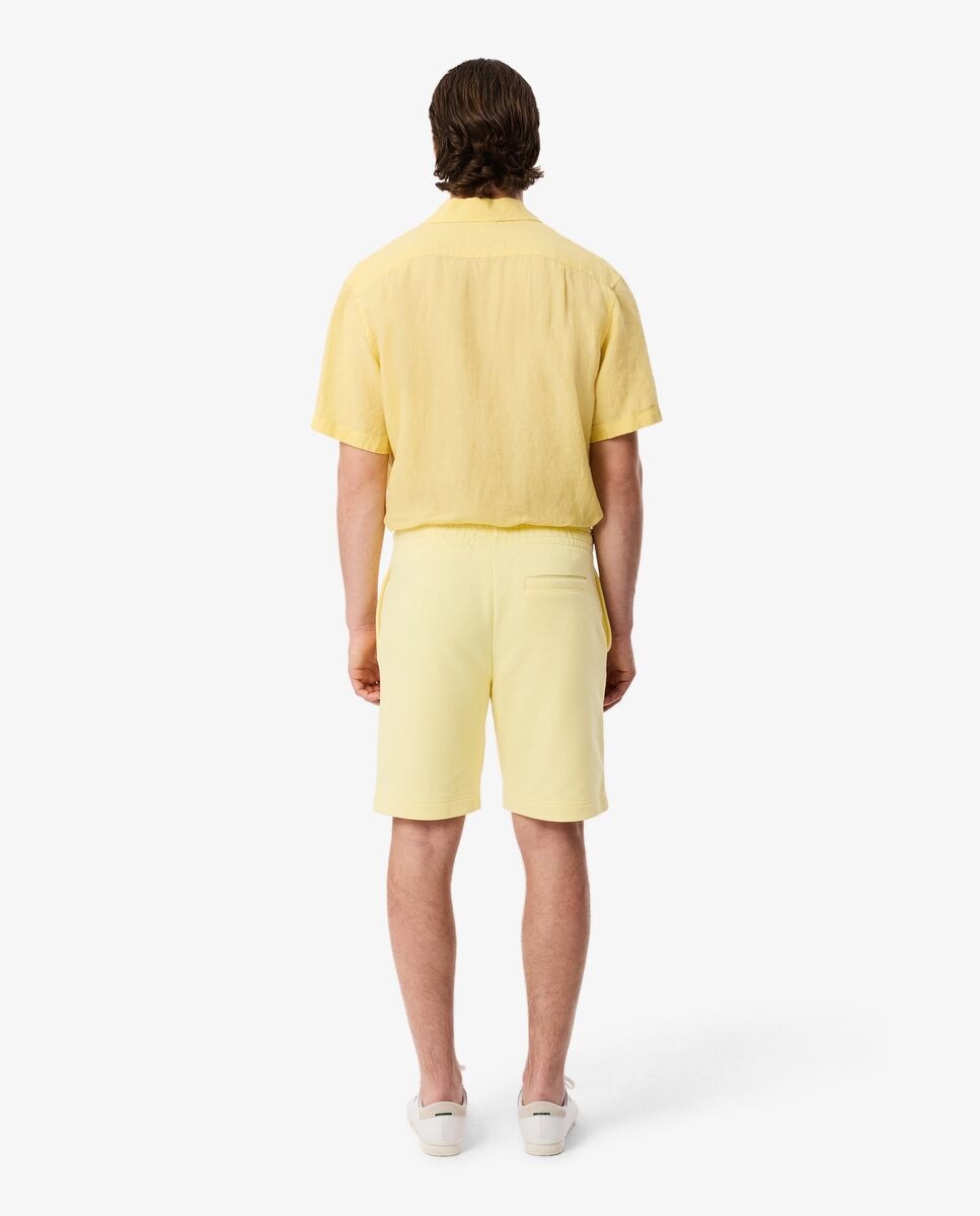 Bermudas de hombre en felpa - Lacoste - Amarillo Amarillo-2