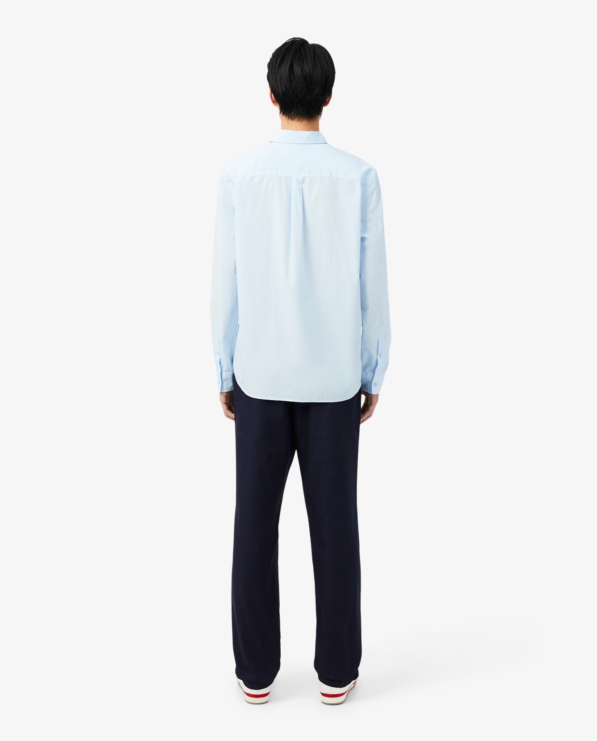 Pantalón de hombre chino de corte regular de sarga de algodón en marrón - Lacoste - Azul marino Azul marino-2