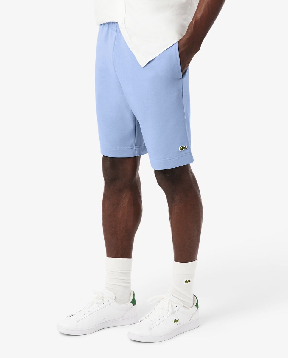 Pantalón de hombre corto de felpa de corte regular - Lacoste - Azul claro Azul claro-3