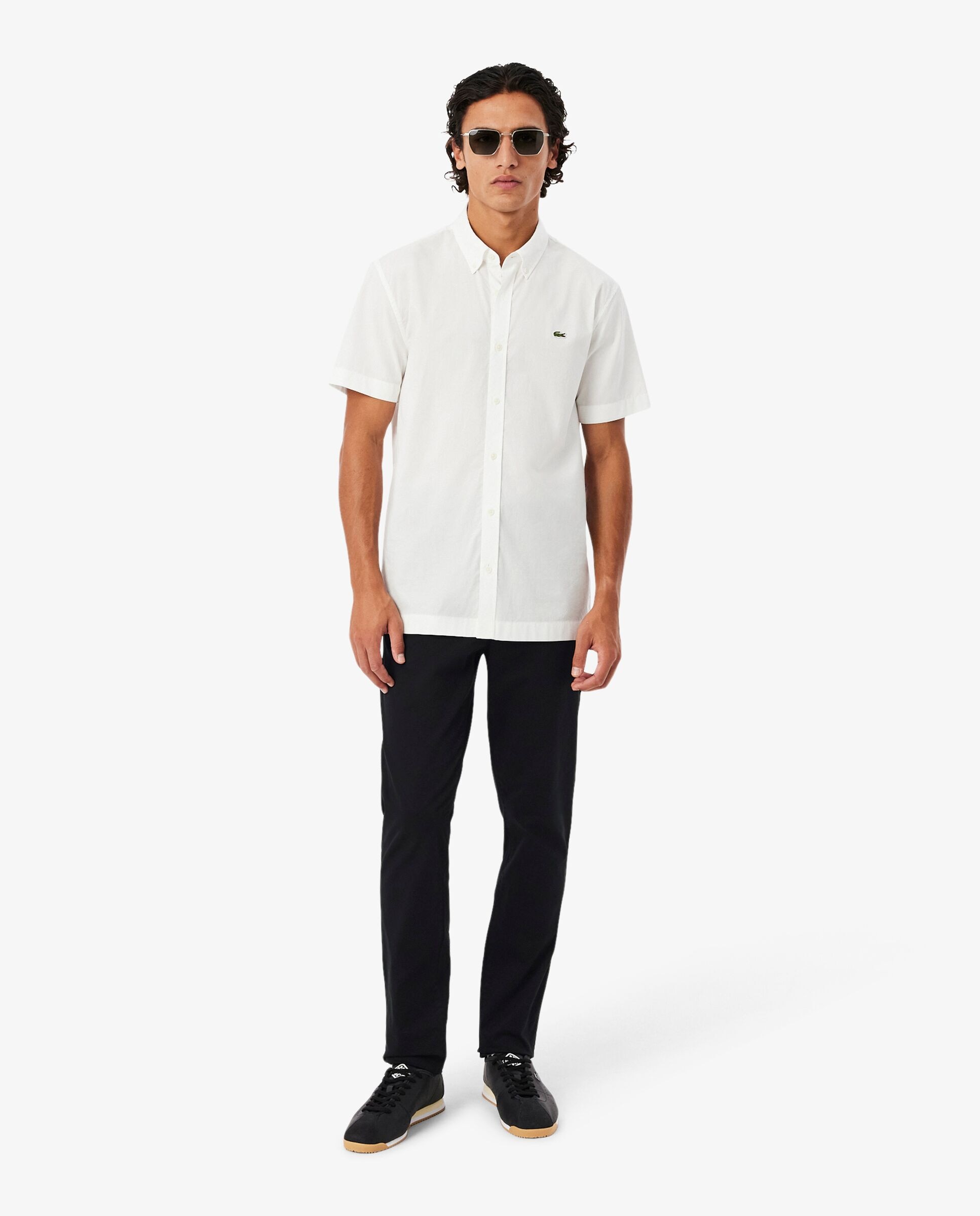 Pantalones joggers de hombre de corte ajustado - Lacoste - Negro Negro-1