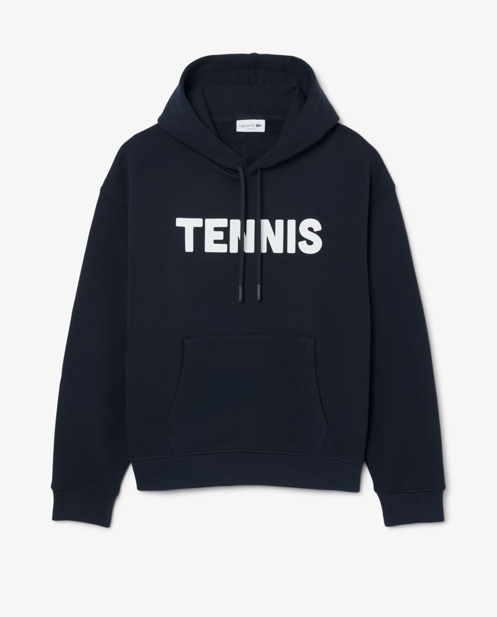 Sudadera de hombre con capucha de tenis con estampado en - Lacoste - Negro Negro-5