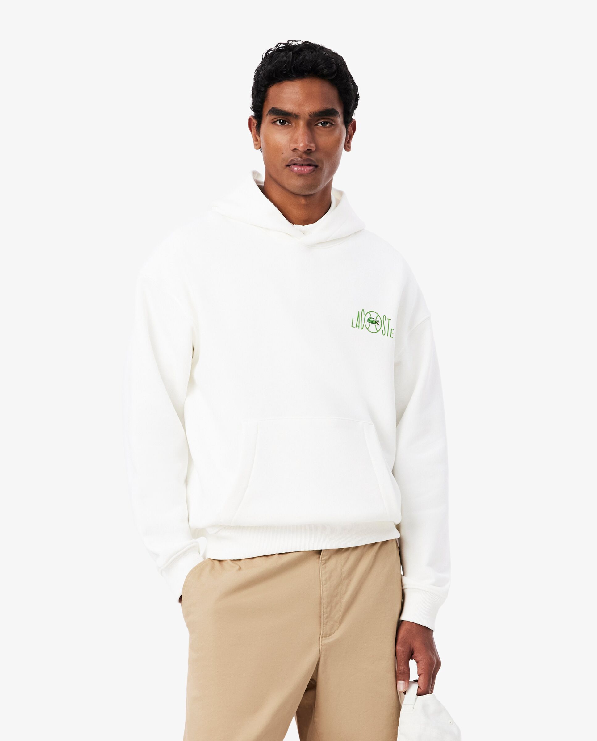 Imagen 0 de Sudadera de hombre con capucha con múltiples estampadas Blanco
