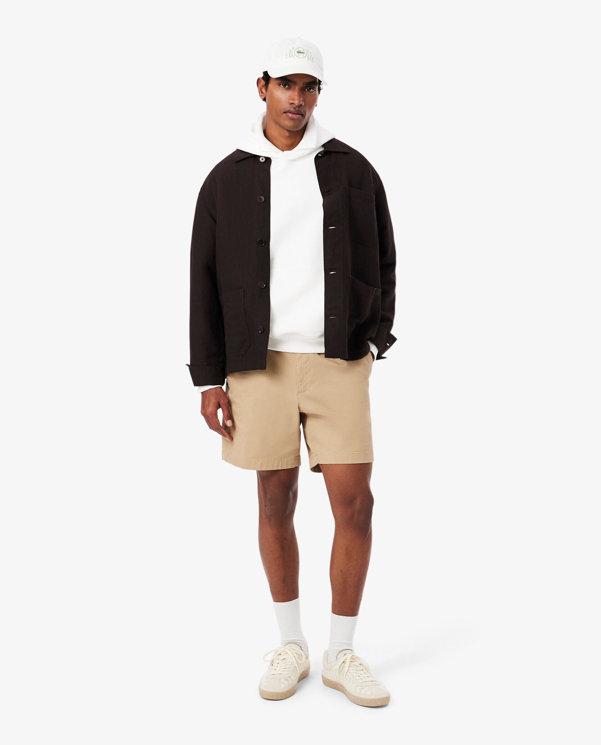Sudadera de hombre con capucha con múltiples estampadas - Lacoste - Blanco Blanco-4