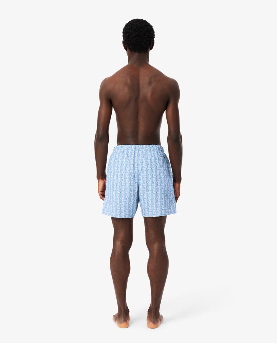 Bañadores Boxer de hombre con estampado - Lacoste - Azul claro Azul claro-2