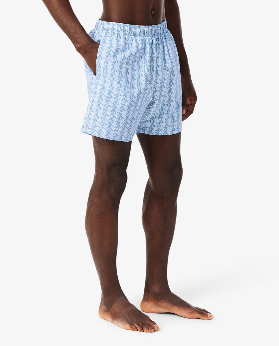 Bañadores Boxer de hombre con estampado - Lacoste - Azul claro Azul claro-3