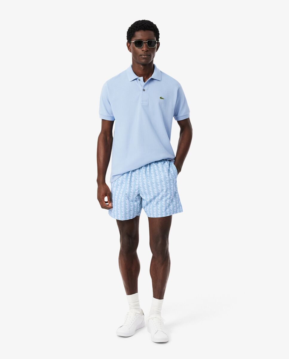 Bañadores Boxer de hombre con estampado - Lacoste - Azul claro Azul claro-4