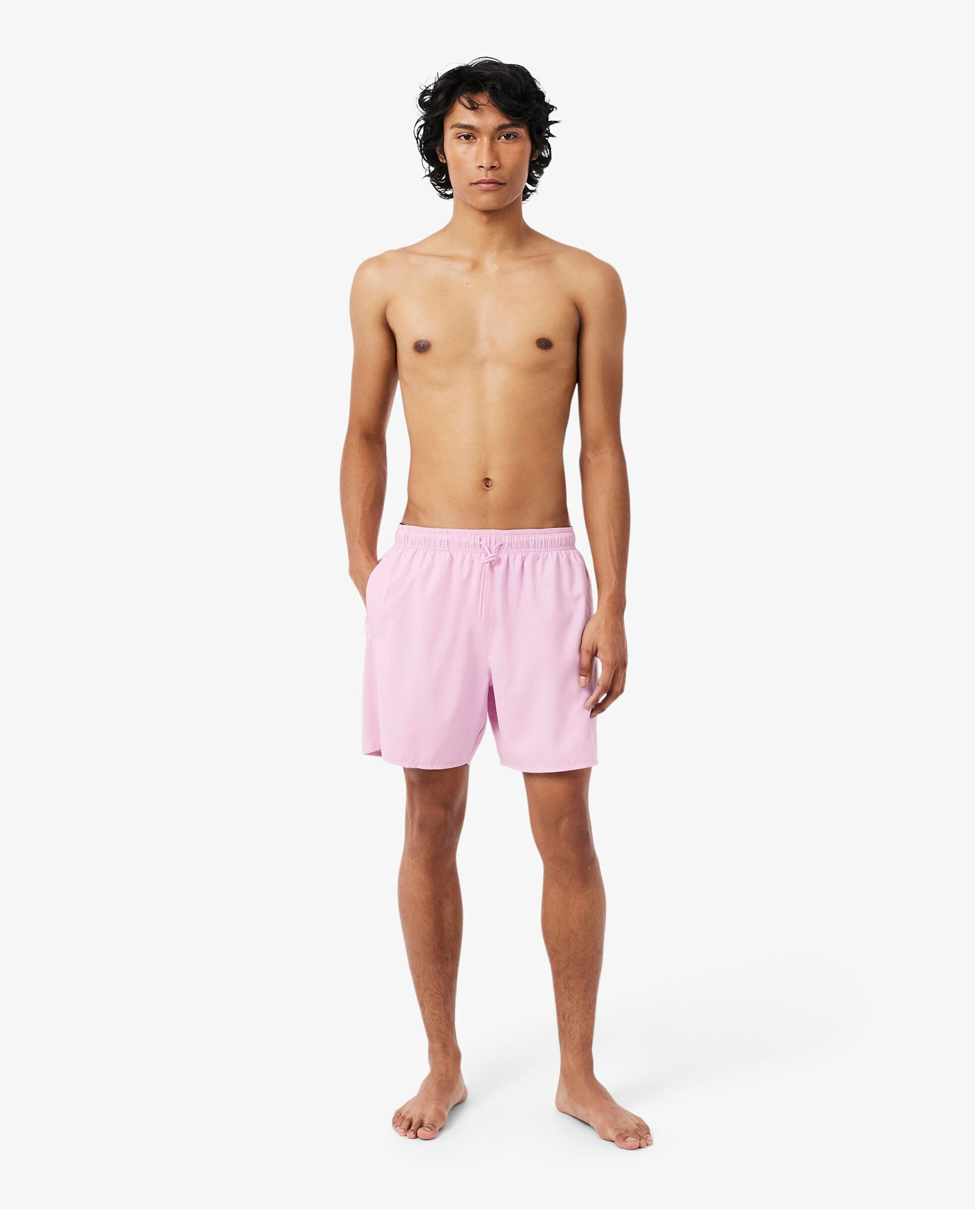 Imagen 0 de Bañadores boxer de largo medio de hombre Rosa