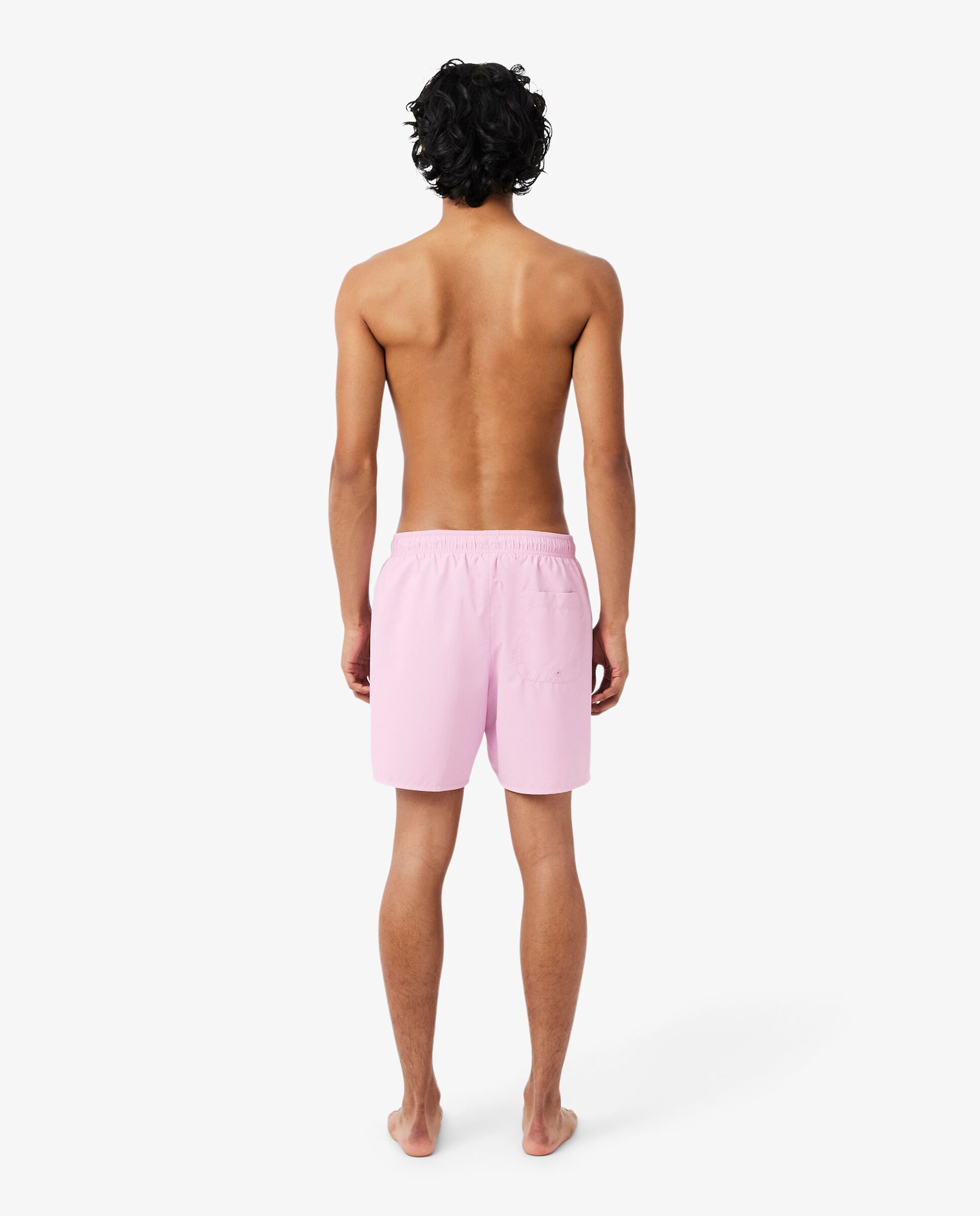 Short de baño Monochrome de largo medio - Lacoste - Rosa Rosa-2