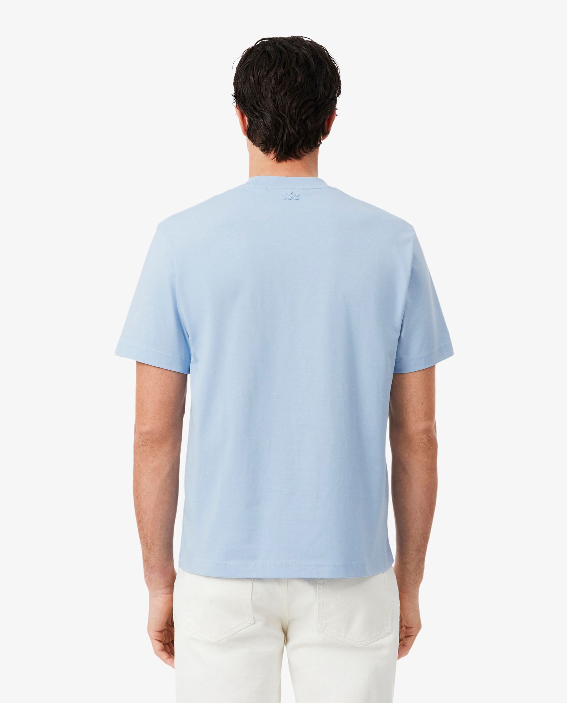Camiseta de hombre de algodón estampada - Lacoste - Azul claro Azul claro-2