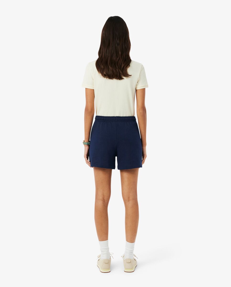 Pantalón de mujer corto de felpa - Lacoste - Azul marino Azul marino-3