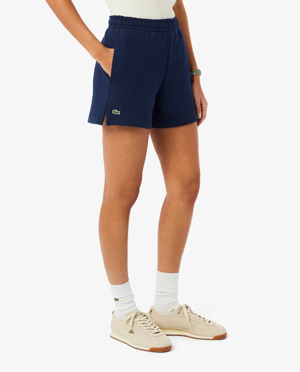 Pantalón de mujer corto de felpa - Lacoste - Azul marino Azul marino-4