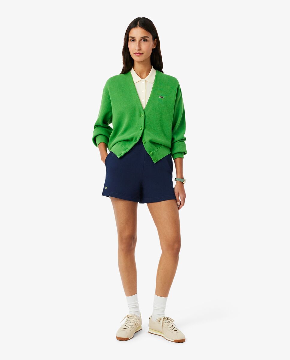 Pantalón de mujer corto de felpa - Lacoste - Azul marino Azul marino-5