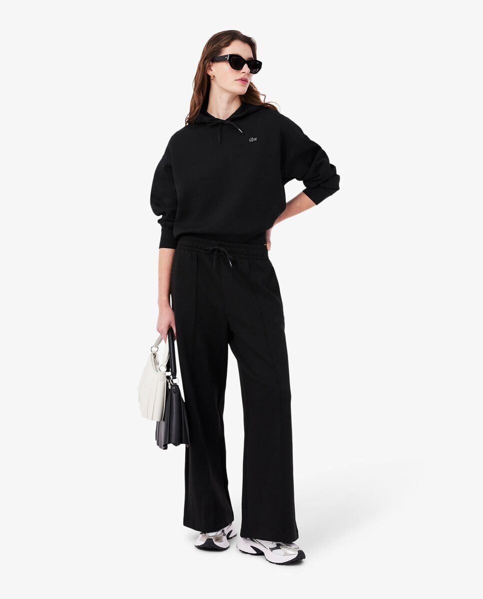 Sudadera de mujer con capucha ajustable oversized - Lacoste - Negro Negro-4