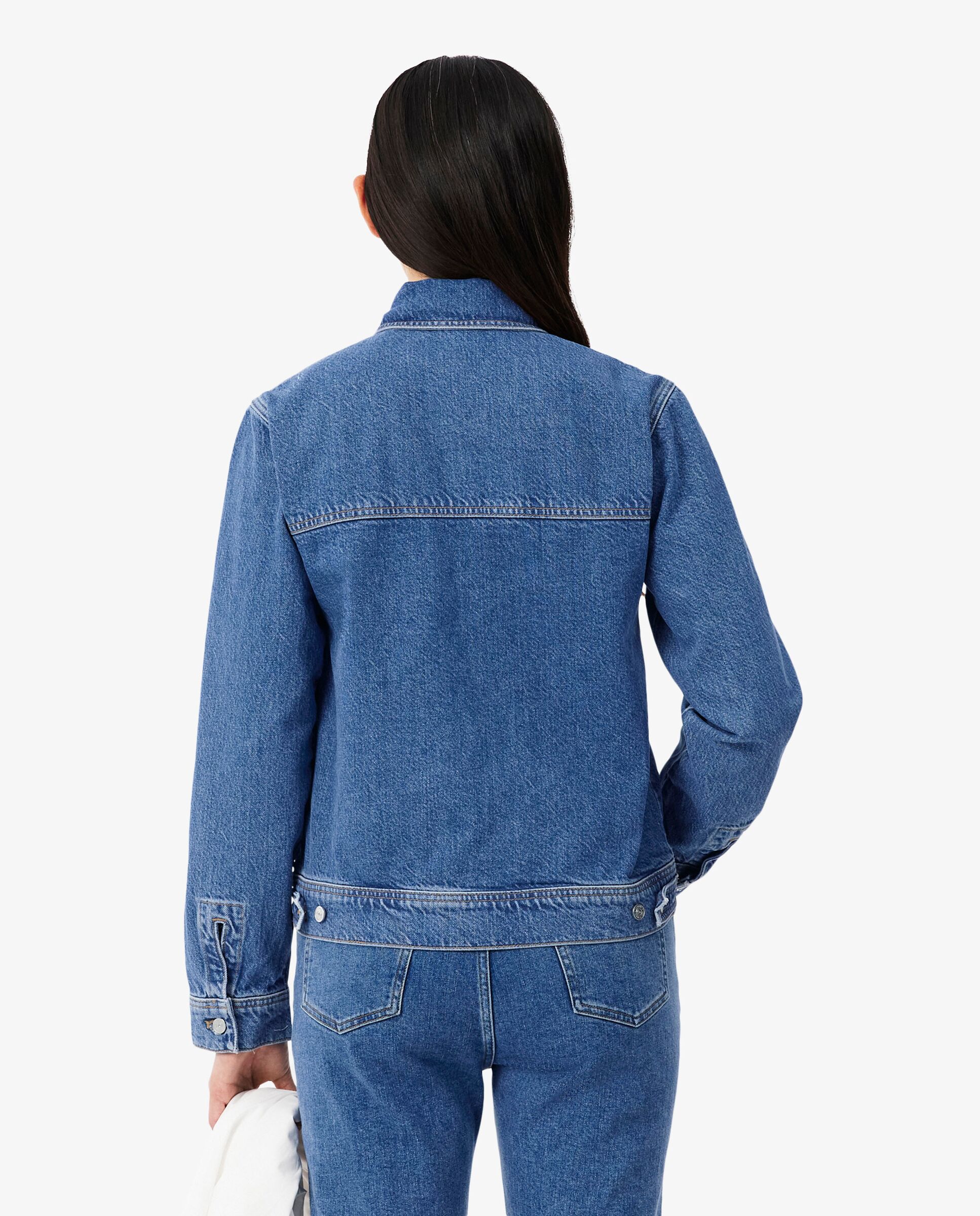 Cazadora de mujer vaquera de algodón - Lacoste - Azul claro Azul claro-2