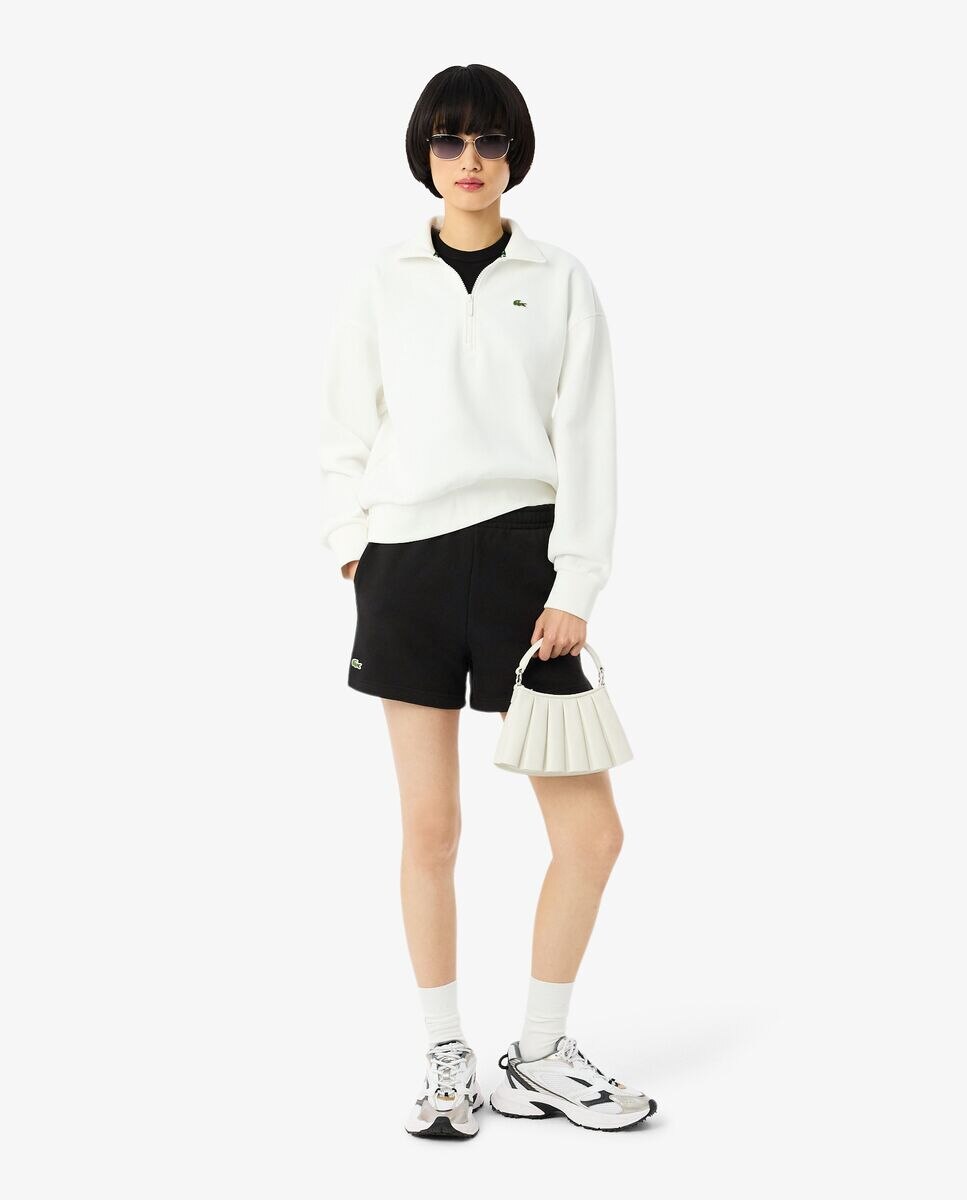 Pantalón de mujer corto de felpa - Lacoste - Negro Negro-5