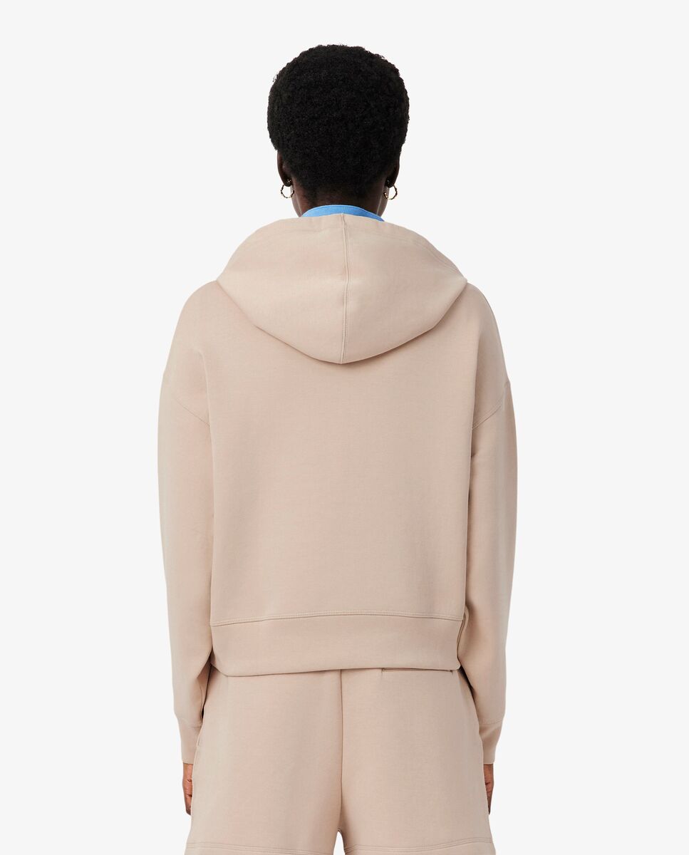 Sudadera de mujer con capucha ajustable oversized - Lacoste - Beige Beige-2