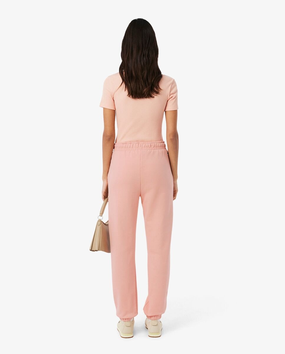 Pantalón de mujer de chándal de felpa - Lacoste - Rosa Rosa-3
