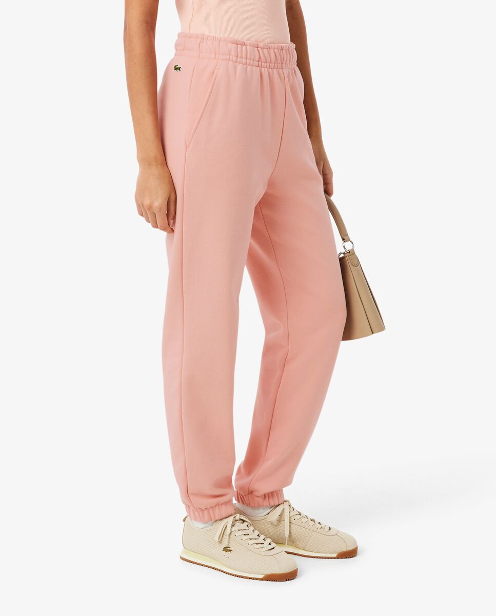 Pantalón de mujer de chándal de felpa - Lacoste - Rosa Rosa-4