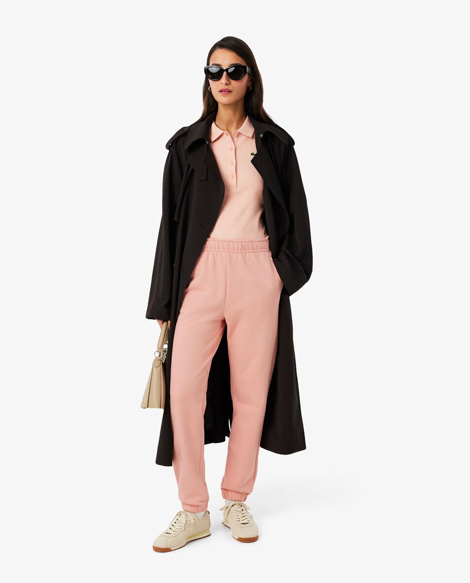 Pantalón de mujer de chándal de felpa - Lacoste - Rosa Rosa-5