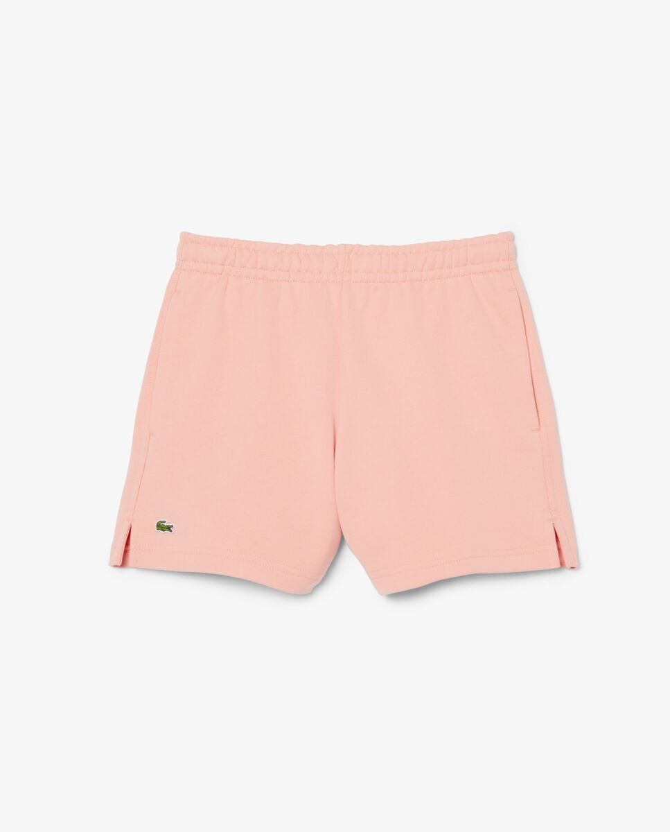 Pantalón de mujer corto de felpa - Lacoste - Rosa Rosa-6