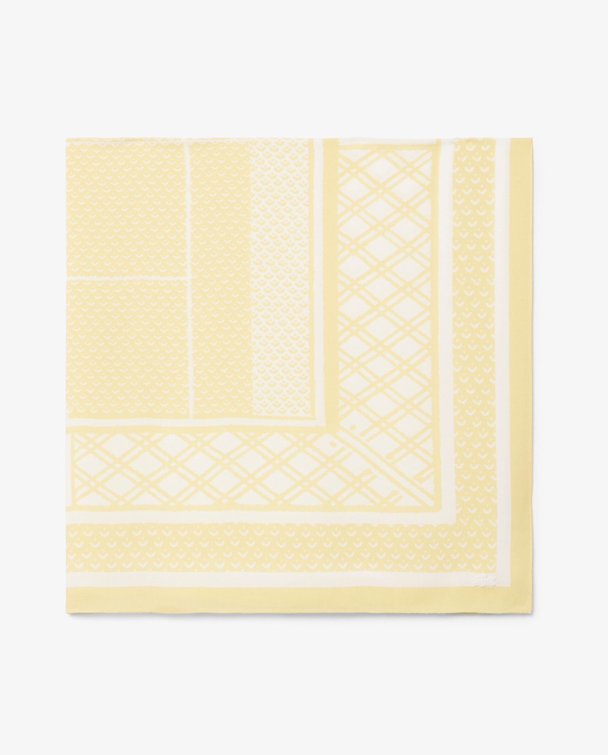 Pañuelo con estampado de tenis en verde - Lacoste - Amarillo Amarillo-2