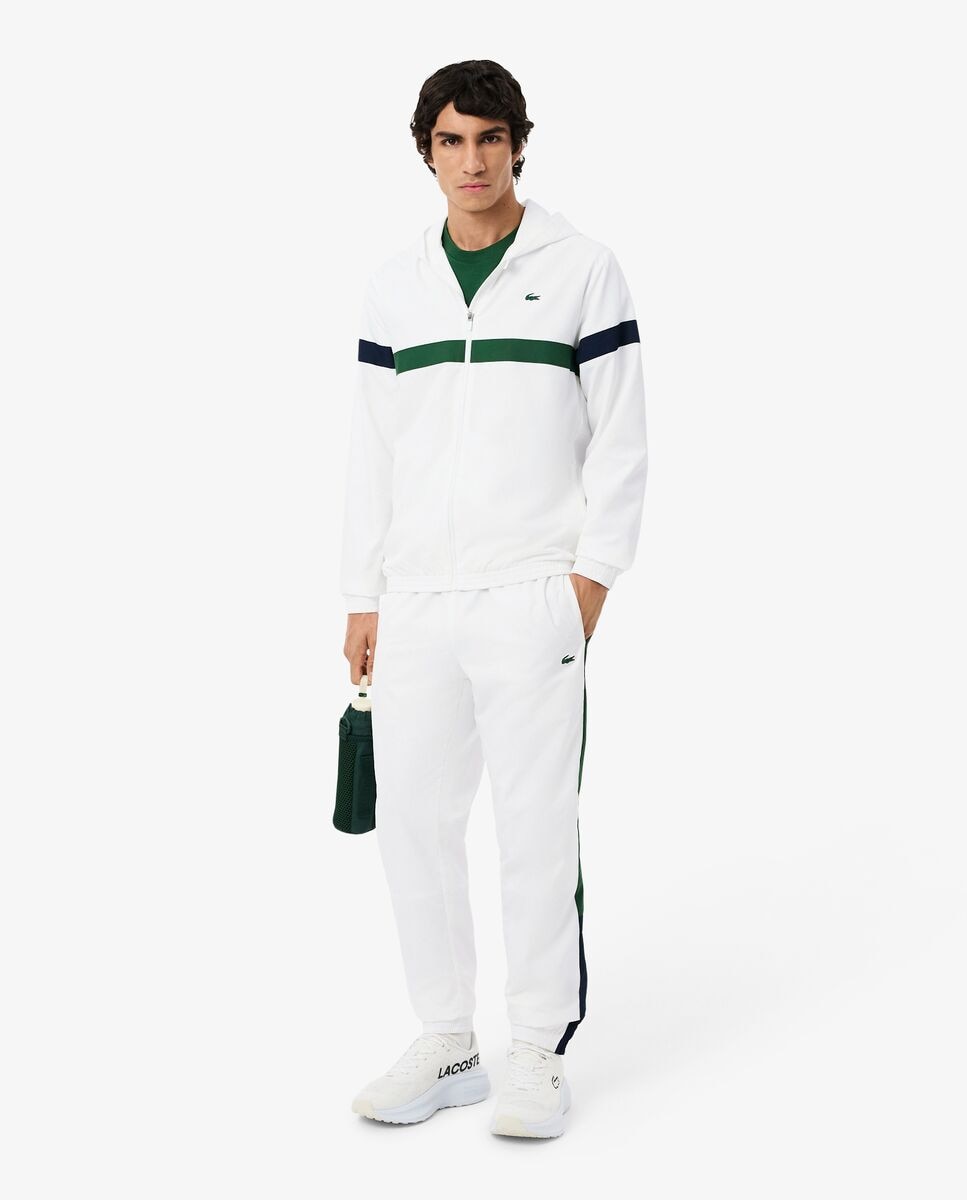 Chándal de hombre deportivo en bloques de color en - Lacoste - Blanco Blanco-1