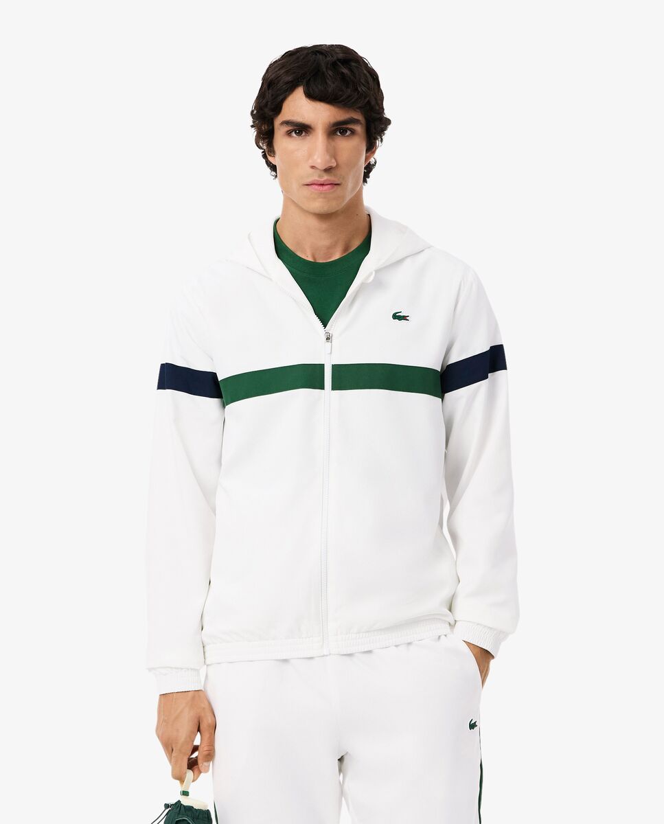 Chándal de hombre deportivo en bloques de color en - Lacoste - Blanco Blanco-3
