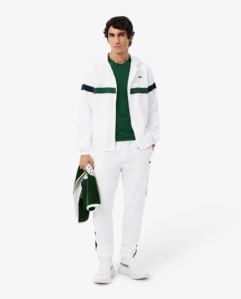 Chándal de hombre deportivo en bloques de color en - Lacoste - Blanco Blanco-4