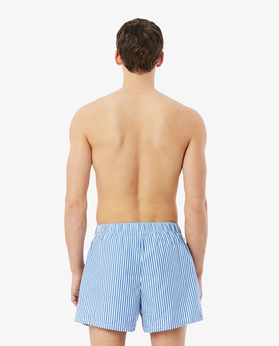 Pack de hombre de 2 boxers de tela de popelín de algodón - Lacoste - Azul Azul-2