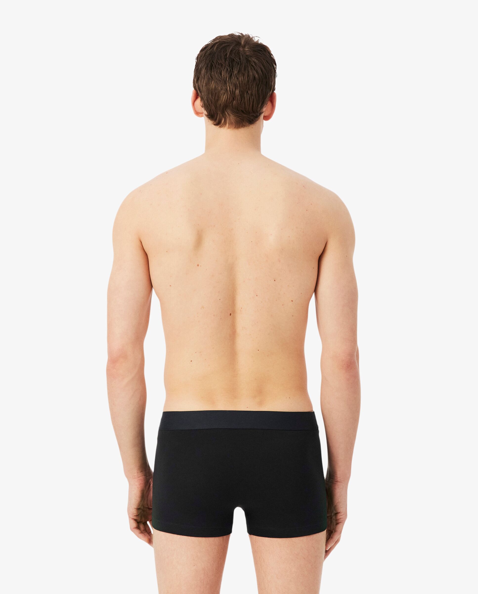 Pack de 3 calzoncillos de algodón con logo en la cintura - Lacoste - Negro Negro-2