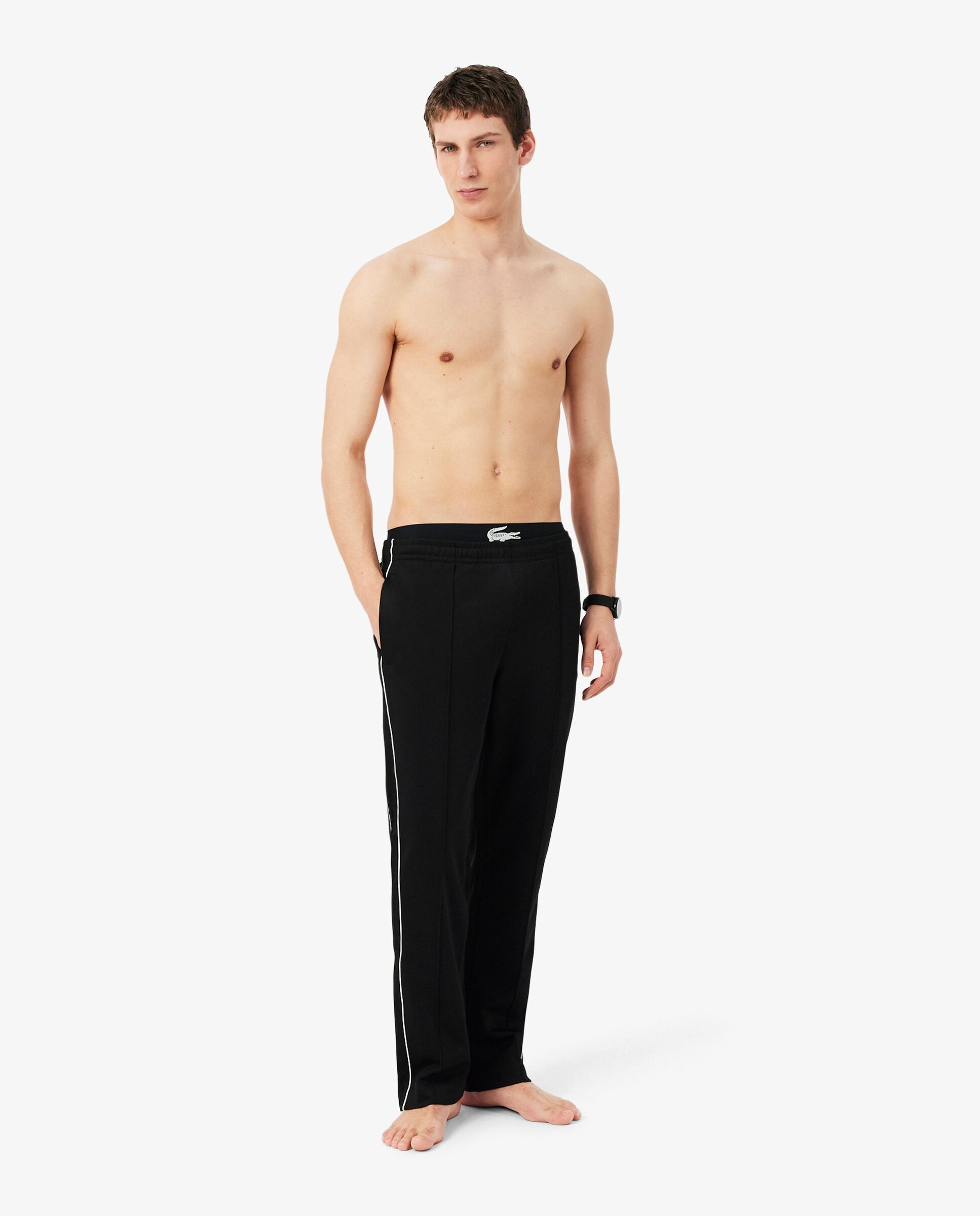 Pack de 3 calzoncillos de algodón con logo en la cintura - Lacoste - Negro Negro-4