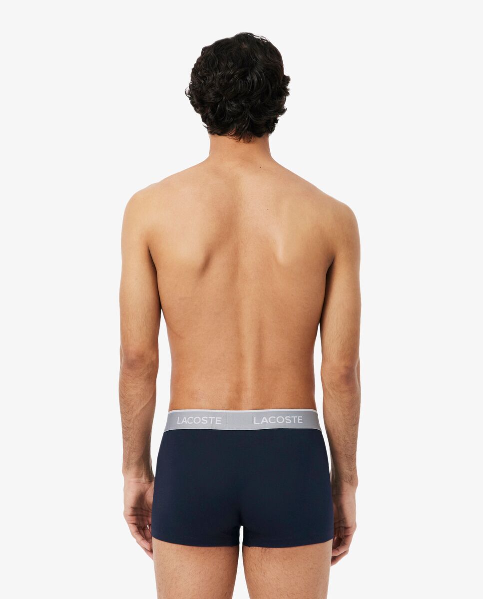 Pack de 3 calzoncillos de algodón elástico con logo en la cintura - Multicolor Multicolor-2