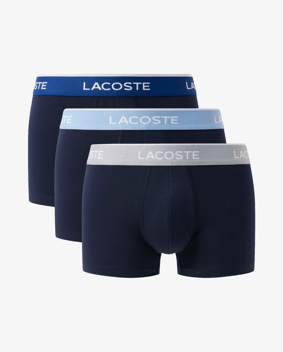 Pack de 3 calzoncillos de algodón elástico con logo en la cintura - Multicolor Multicolor-5