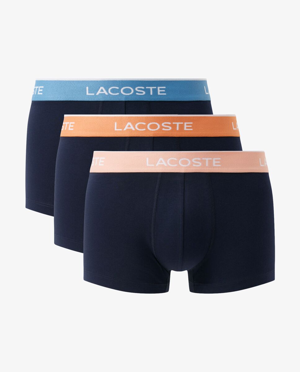 Pack de 3 calzoncillos de algodón elástico con logo en la cintura - Naranja Naranja-5