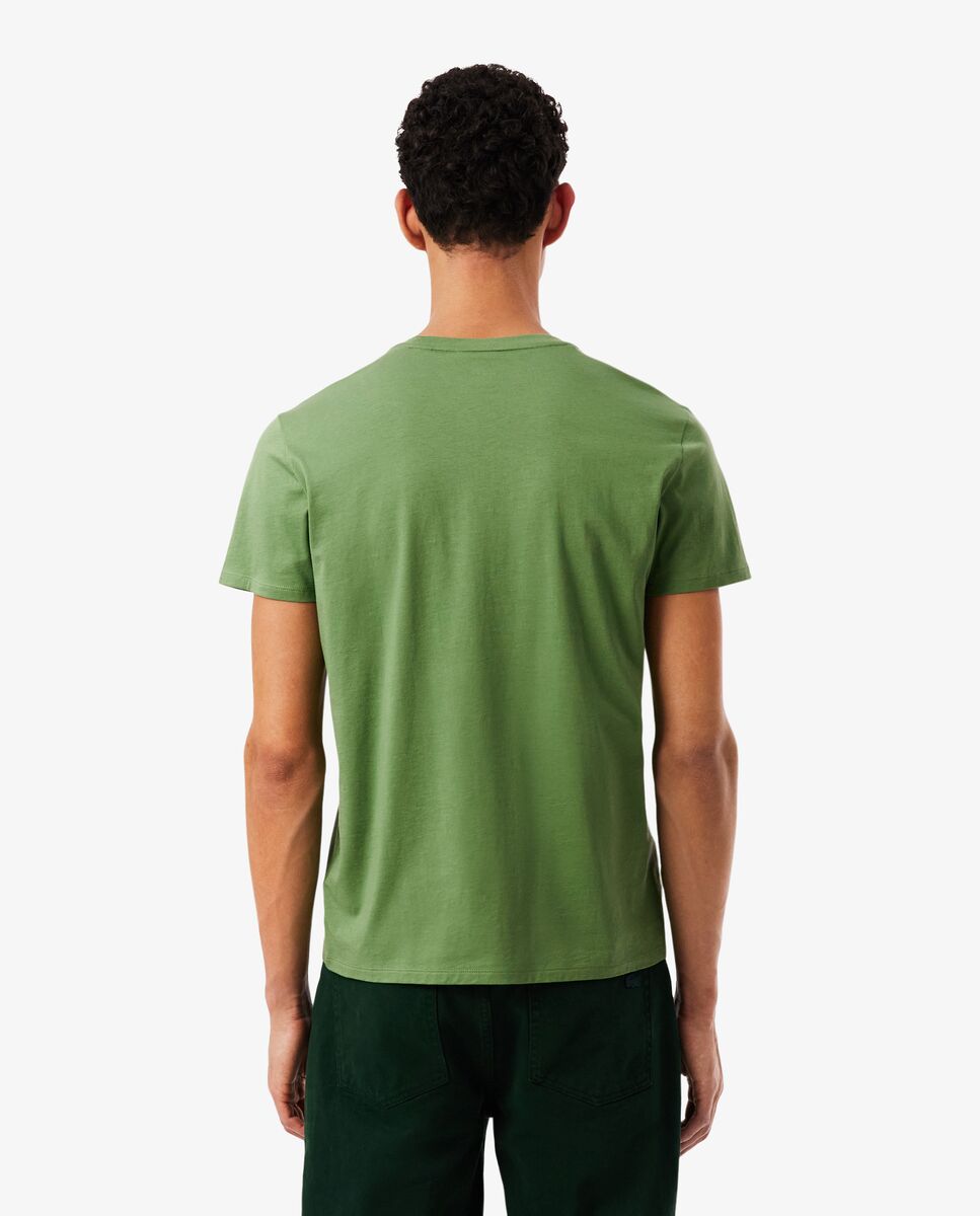 Camiseta de hombre de algodón pima de manga corta - Lacoste - Verde Verde-2