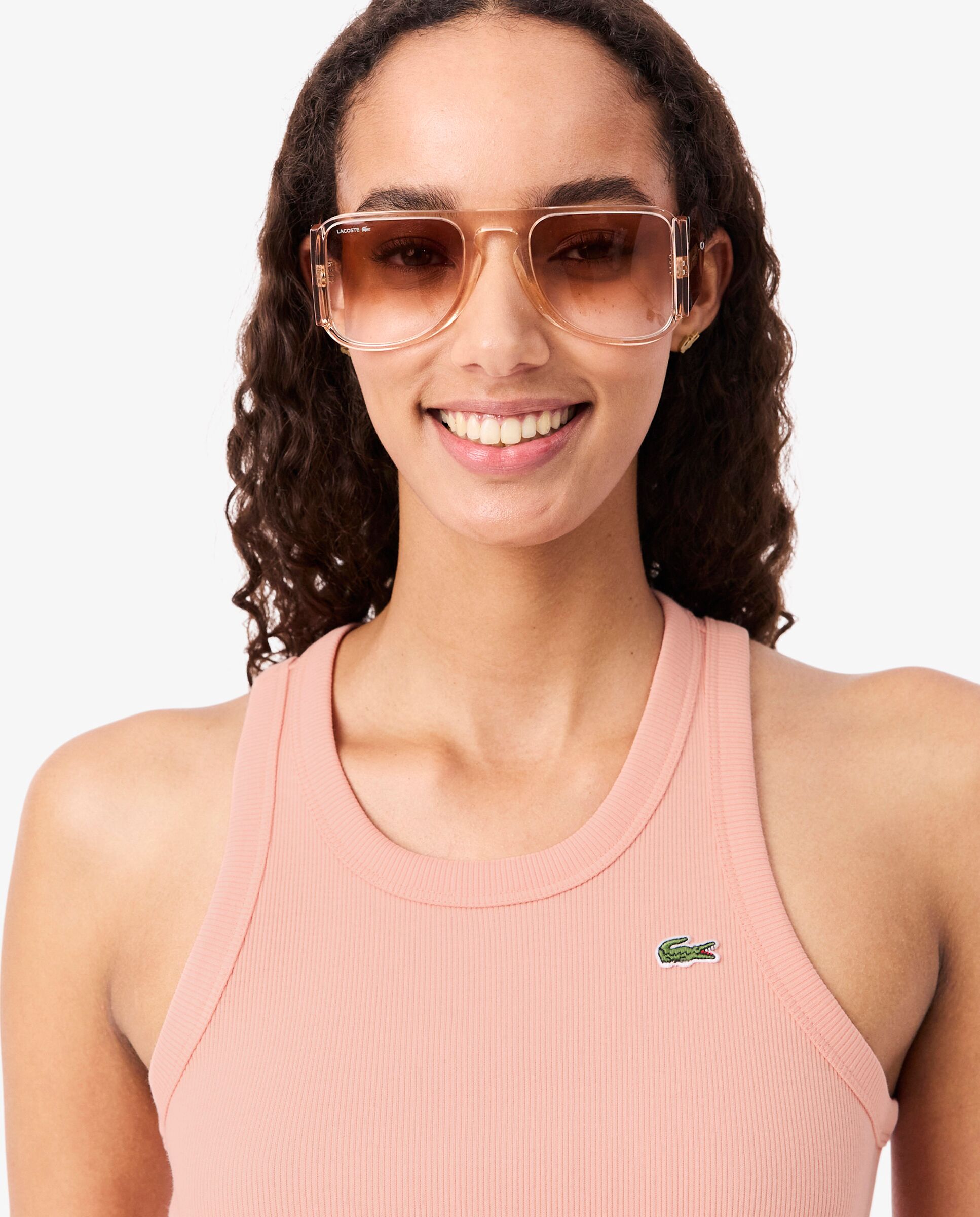 Imagen 3 de Vestido Lacoste en algodón ecológico sin mangas - Rosa Rosa