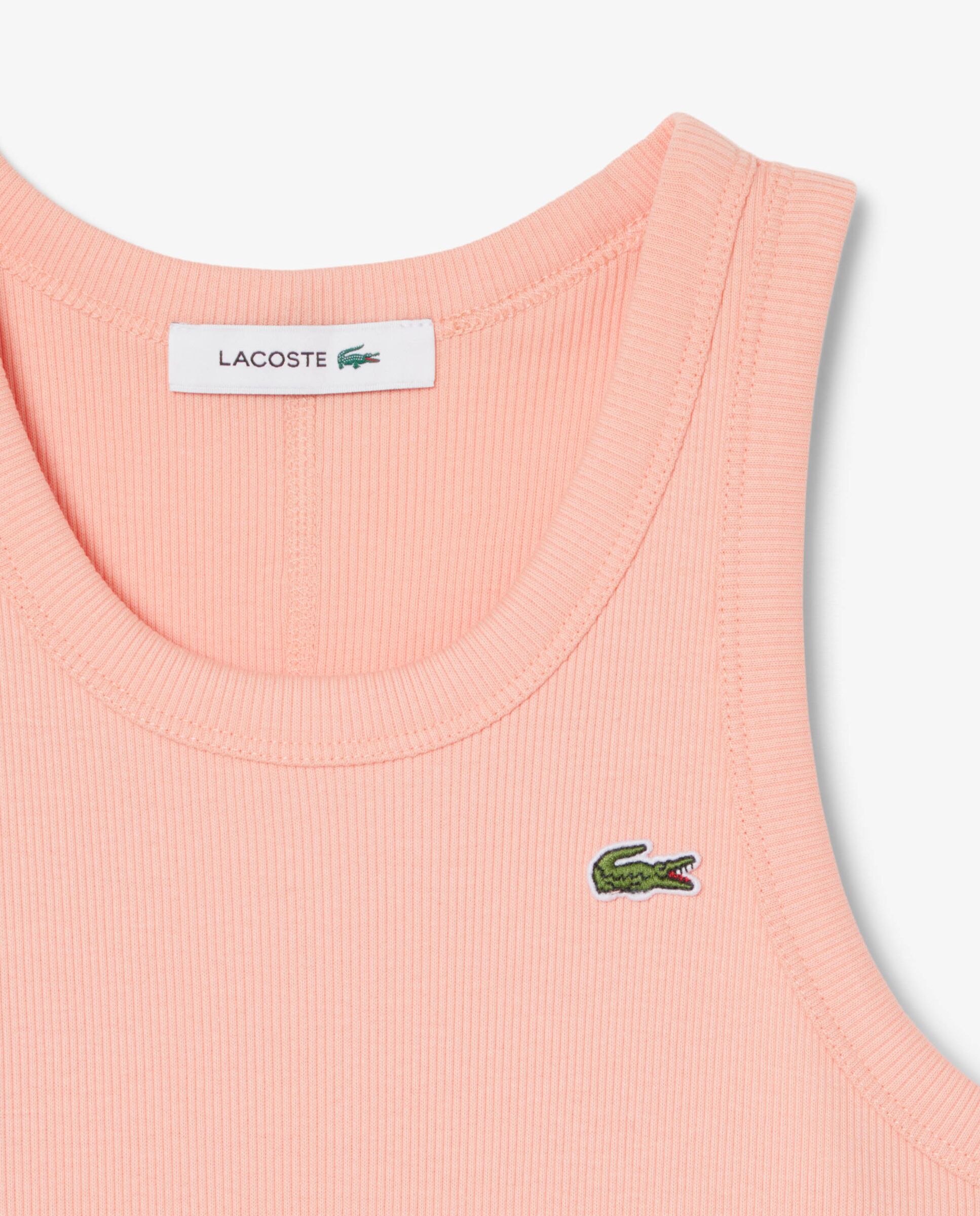 Imagen 5 de Vestido Lacoste en algodón ecológico sin mangas - Rosa Rosa