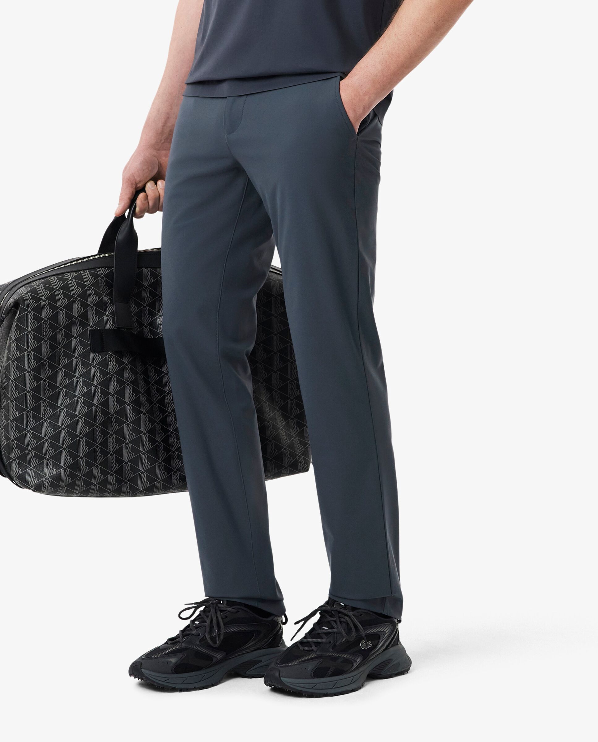 Pantalones joggers de hombre - Lacoste - Gris oscuro Gris oscuro-3