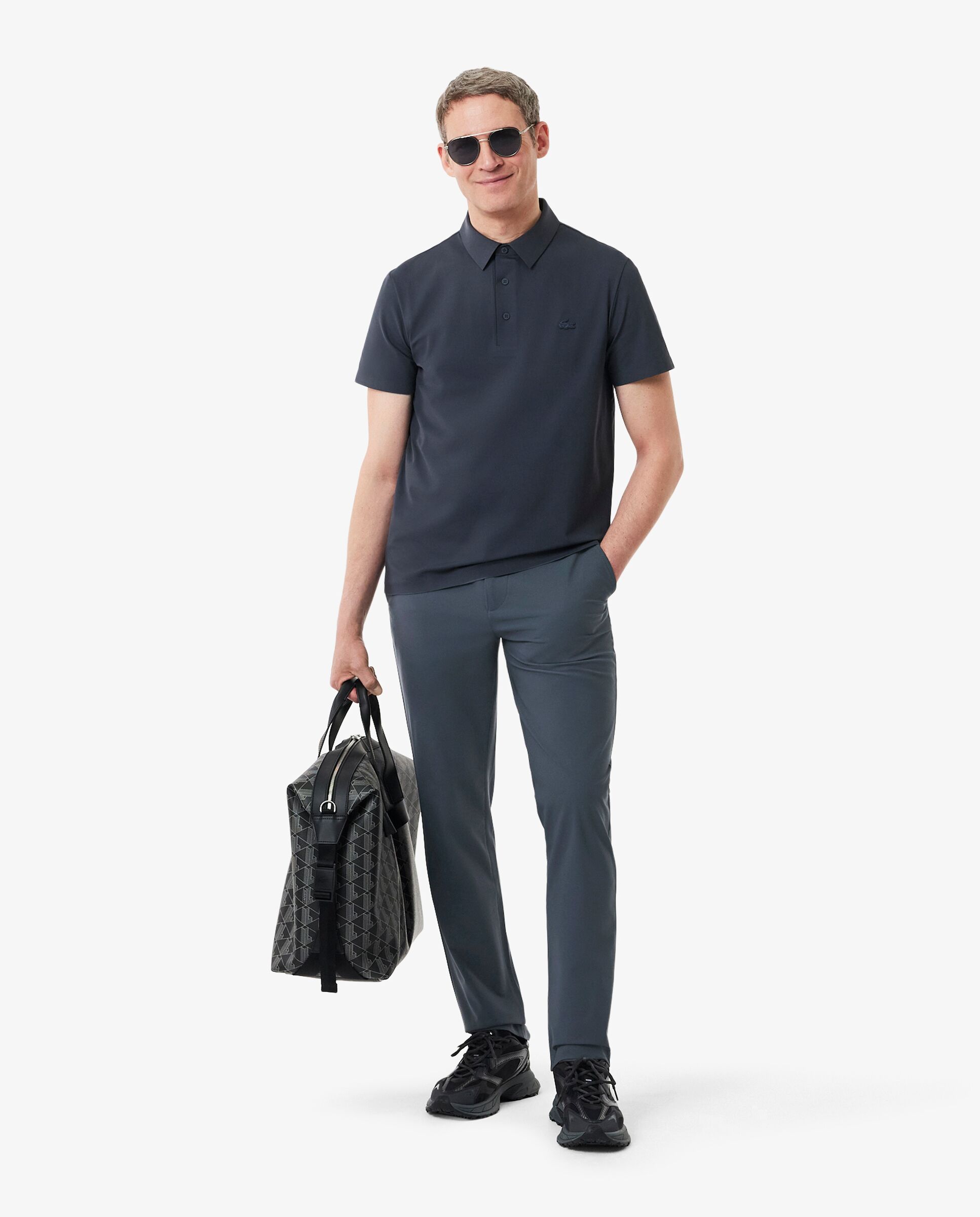 Pantalones joggers de hombre - Lacoste - Gris oscuro Gris oscuro-4