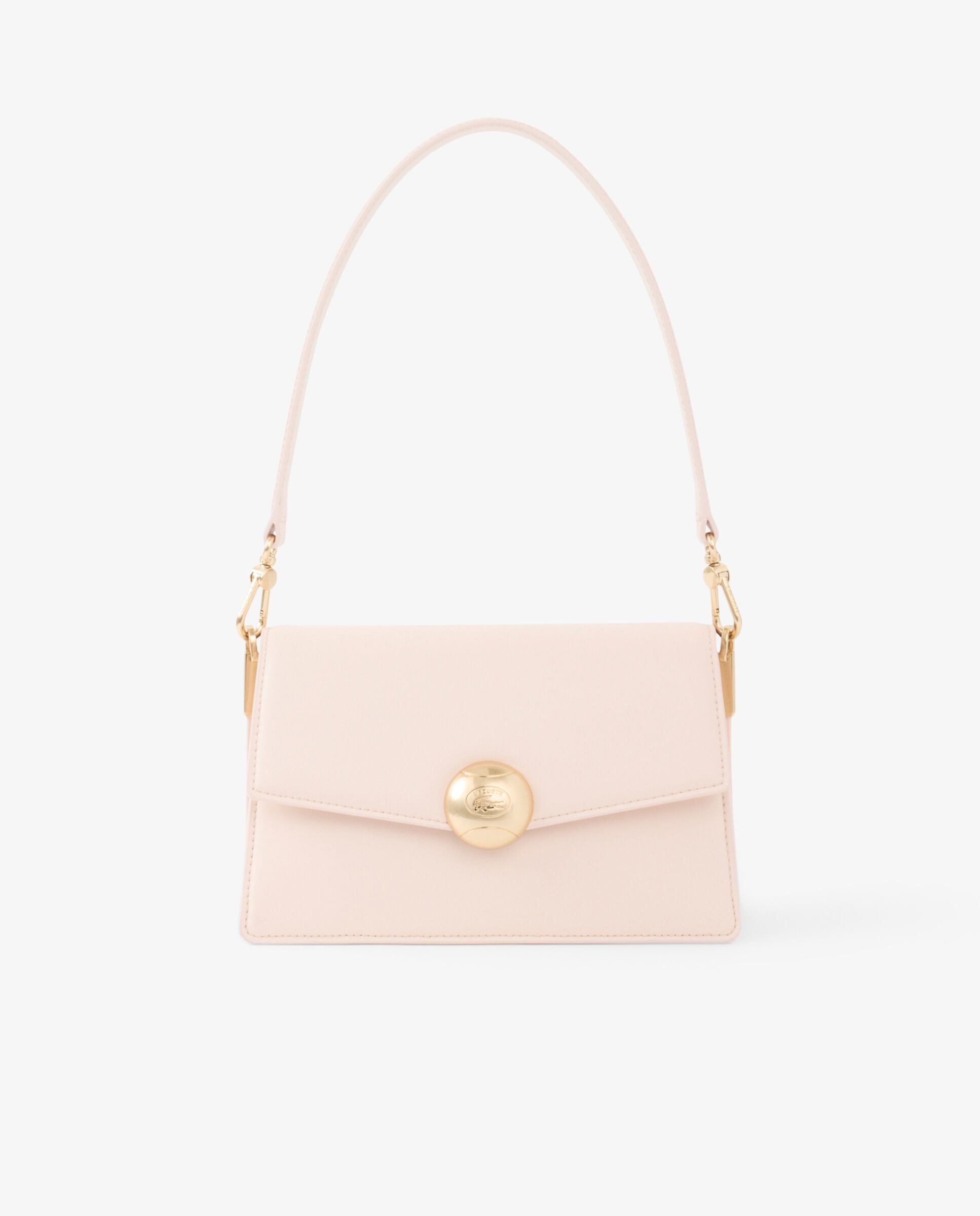Bolso con solapa de piel Tennis Bliss - Lacoste - Rosa claro Rosa claro-1
